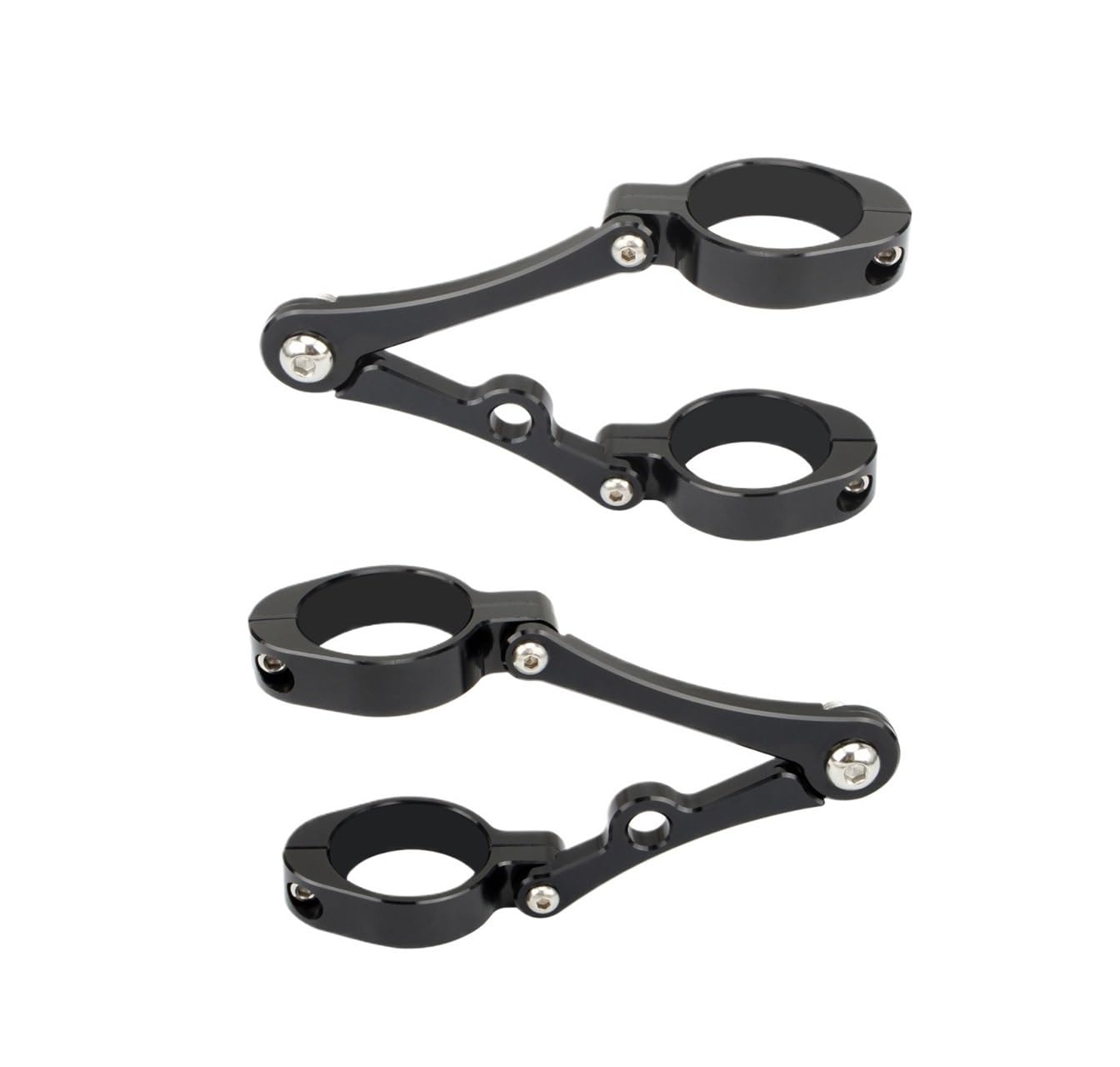 Motorrad Arbeitsleuchten Halterung Für 33mm-54mm Scheinwerfer Halterung Clamp Gabel Rohr Licht Halter Für Bobber Für Caferacer Universal Motorrad Zubehör von BGDCVS