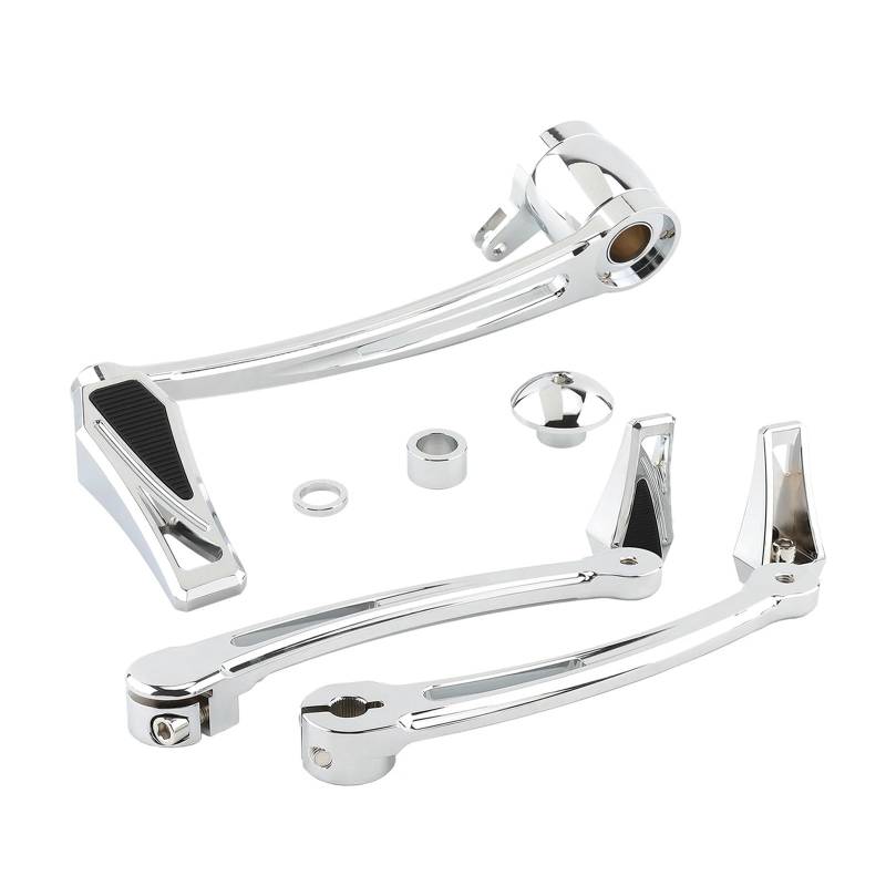 Motorrad Schalthebel aus Motorrad Bremsarm Hebel Schalthebel Getriebe Shifter Pegs Für Ha&rley Touring Road King Street Glide Road Glide Trike Freilauf von BGDCVS