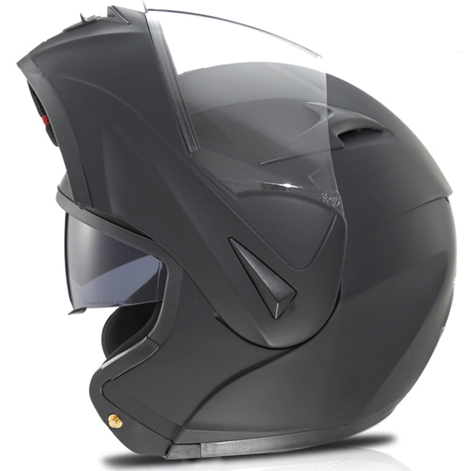 Motorradhelm Motorrad Klapphelm,ECE-Zugelassener Modular Motorrad Integralhelme mit Doppelvisier,Roller MopedHelme Sturzhelme für Männer Und Frauen F,L=59-60cm von BGGNG