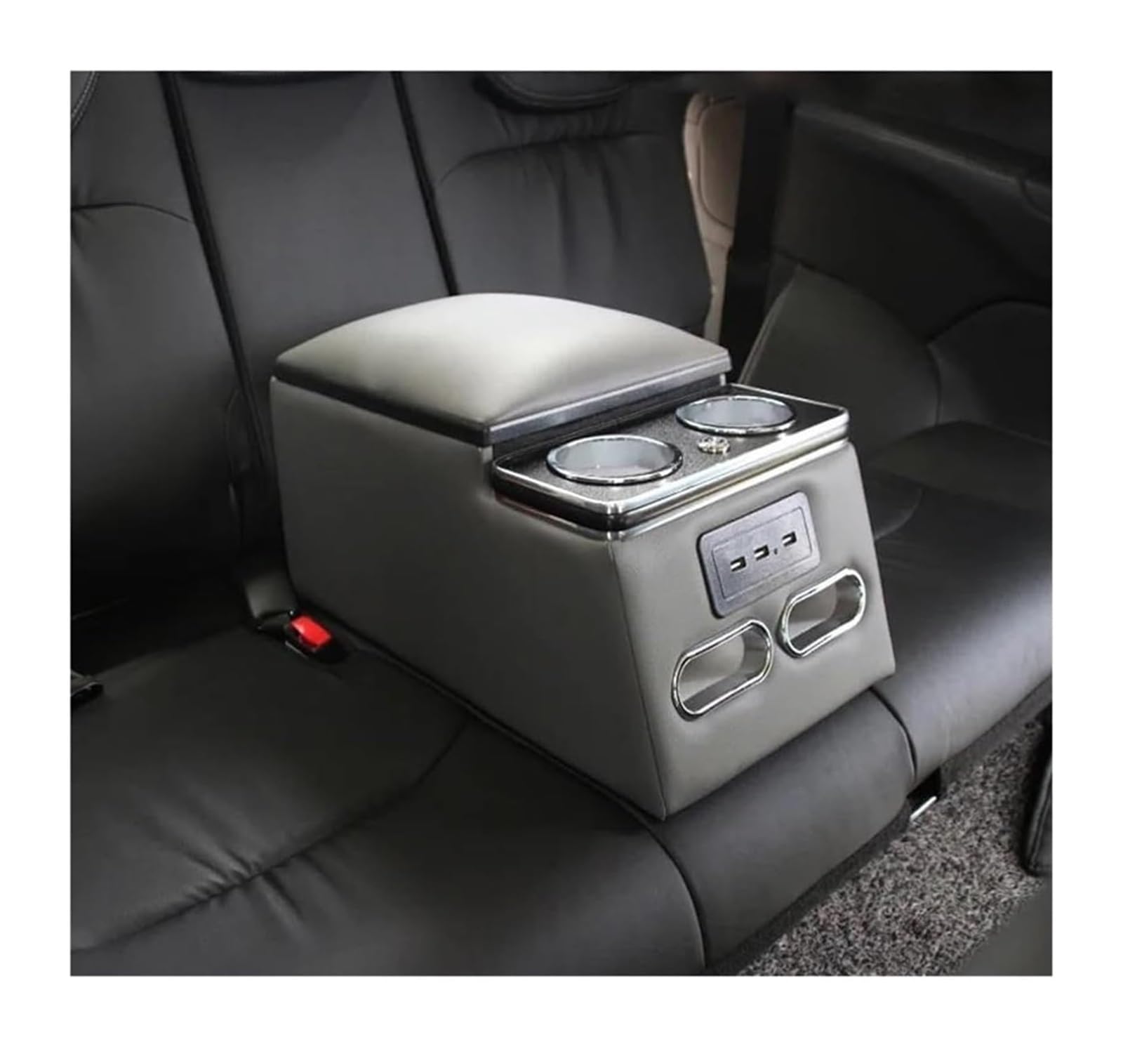 Auto Armlehnenbox FÜR R&enault Für KOLEOS Für CAPTUR Für KADJAR Autoinnenraum Hinterer Handlauf Armlehnenkasten Und USB-Aufladung(Model a Grey) von BGHGCVAOK