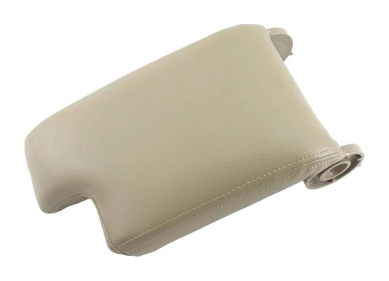 Auto Armlehnenbox Für B&MW M3 320i E46 99-04 323C Armlehne Aufbewahrungsabdeckung Leder Auto Innenraum Mittelkonsole Handlauf Box Deckel(Beige) von BGHGCVAOK