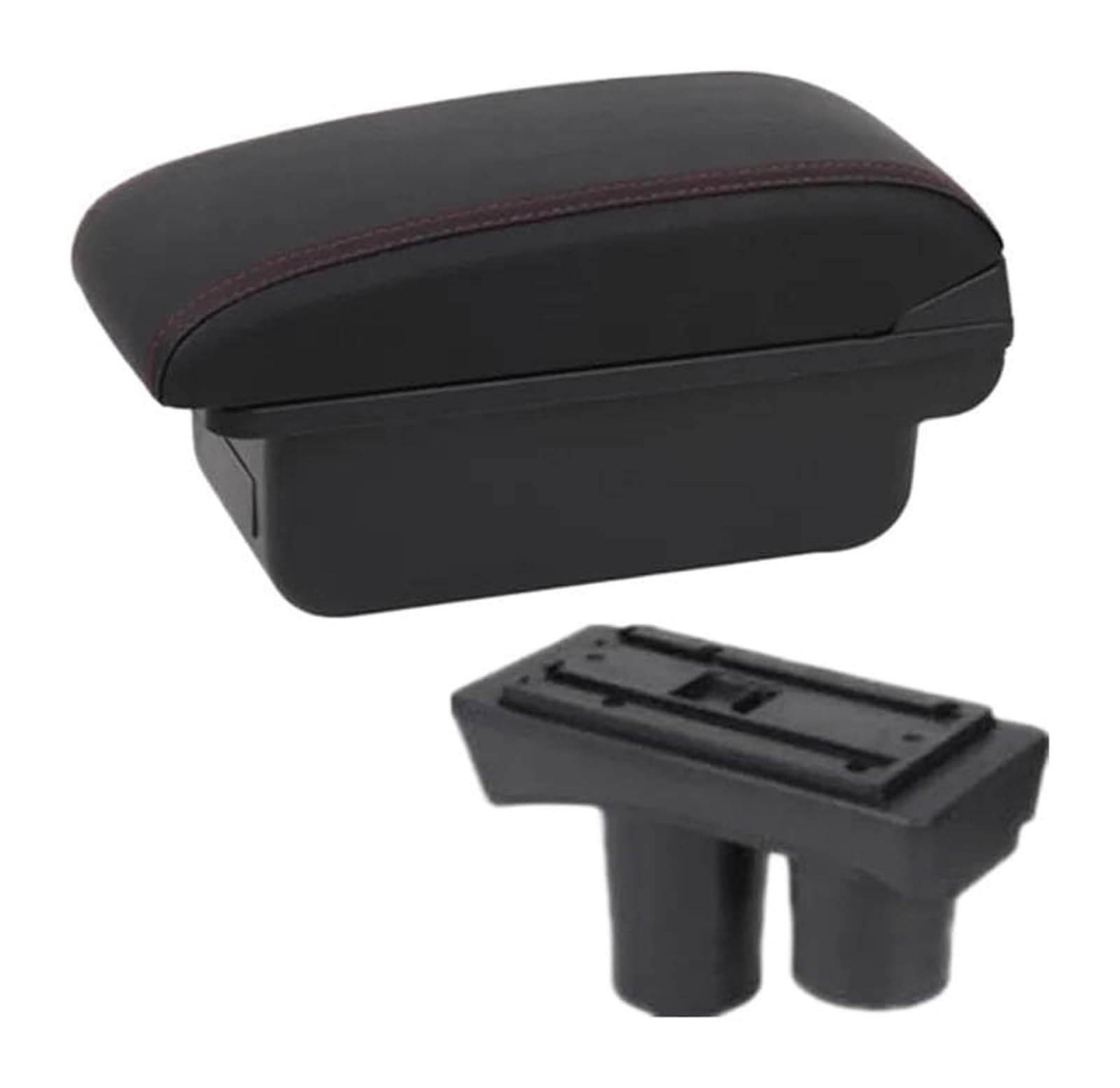 Auto Armlehnenbox Für C2 C3 Center Console Storage Box Auto Armlehne Box Zentrum Lagerung Box Retrofit USB Lade Innen(A1 Red Line No Usb) von BGHGCVAOK