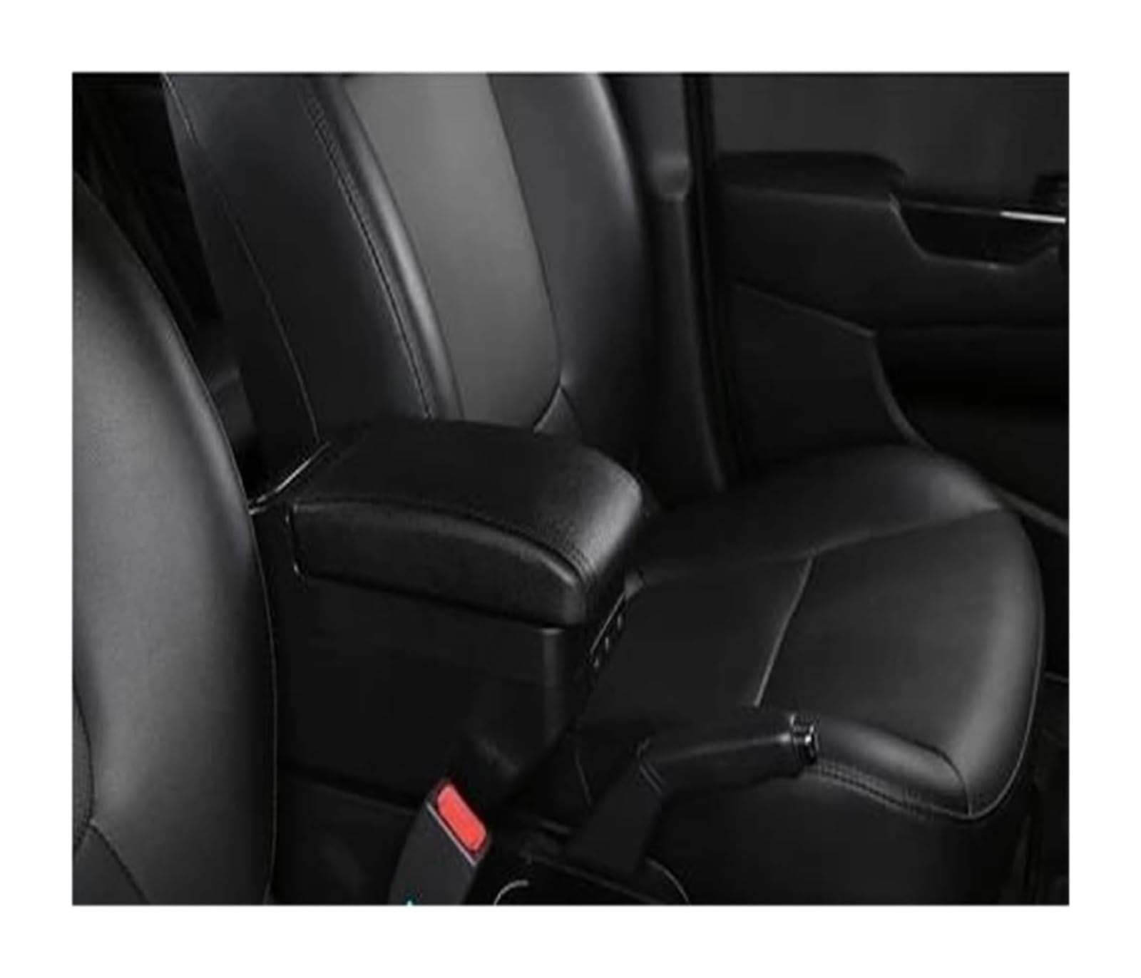 Auto Armlehnenbox Für L&and Für R&over Für FreeL&ander 2 Armlehne Box Teile Center Console Stauraum Auto Ellenbogenstütze Mit USB(C-black Black Line) von BGHGCVAOK