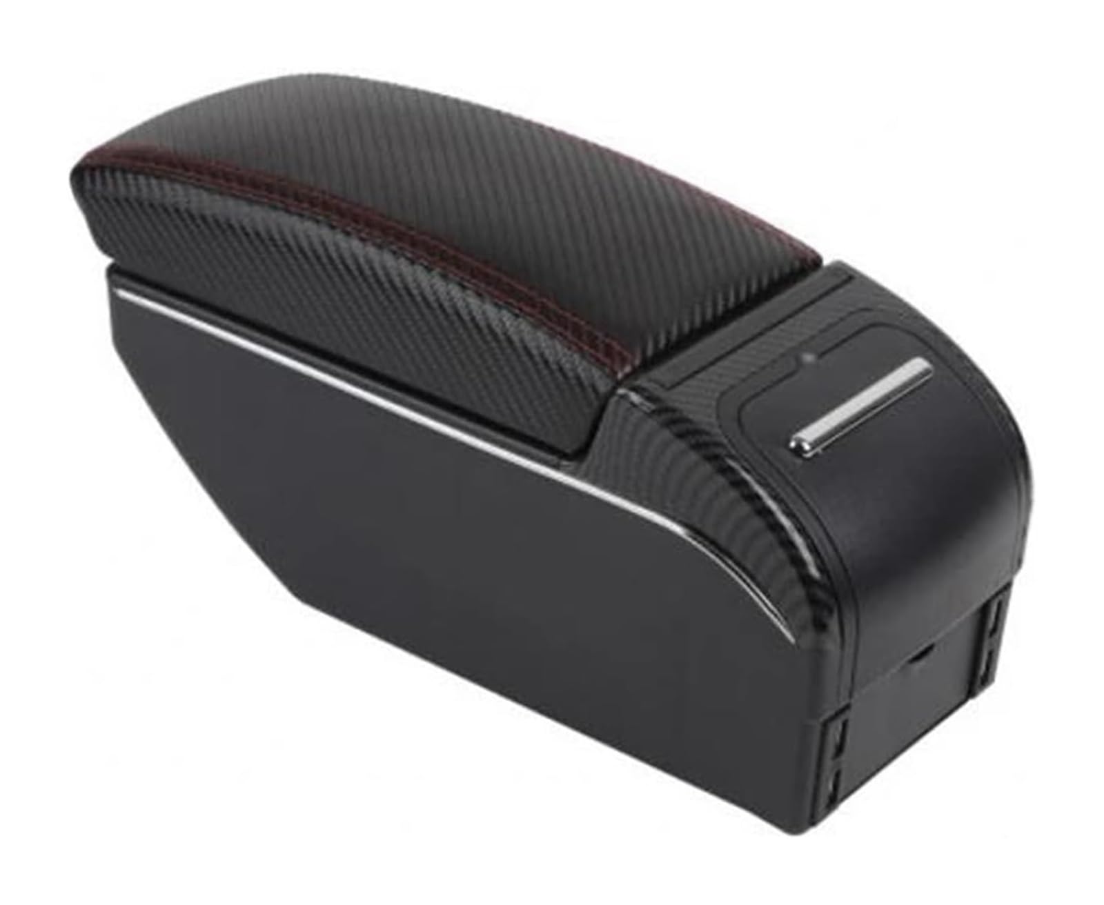 Auto Armlehnenbox Für L&and Für R&over Für FreeL&ander 2 Armlehne Box Teile Center Console Stauraum Auto Ellenbogenstütze Mit USB(Fiber Red Line) von BGHGCVAOK