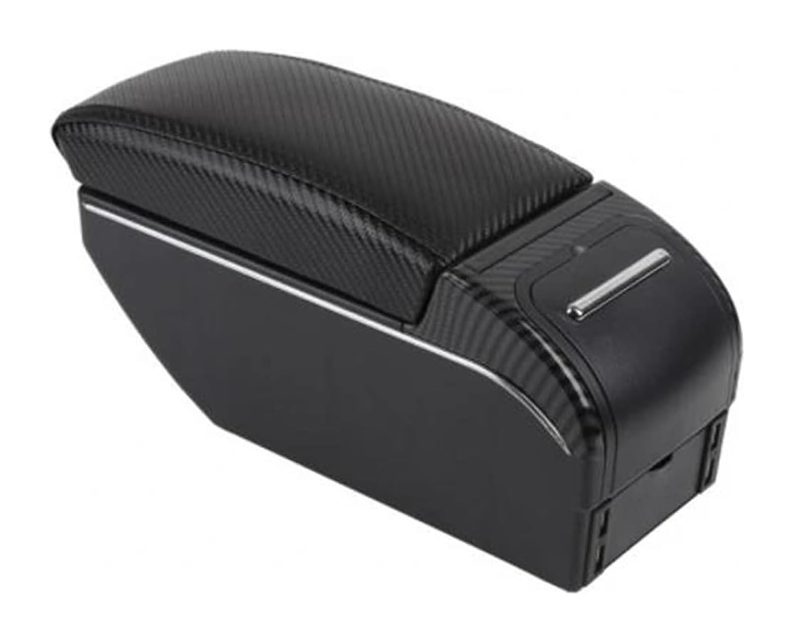 Auto Armlehnenbox Für L&and Für R&over Für FreeL&ander 2 Center Console Stauraum Auto Ellenbogenstütze Mit USB Armlehne Box Teile(Fiber Black Line) von BGHGCVAOK