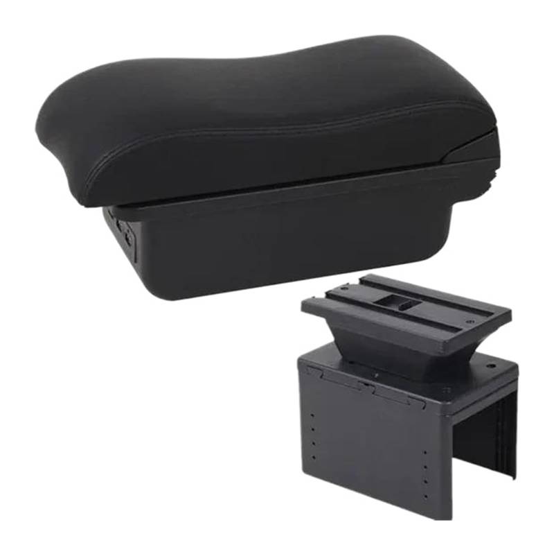 Auto Armlehnenbox Für O&pel Für Corsa E Auto Armlehne Box Center Console Storage Box Modifikation Mit USB Center Console Storage Box(B2 Black Line 3usb) von BGHGCVAOK