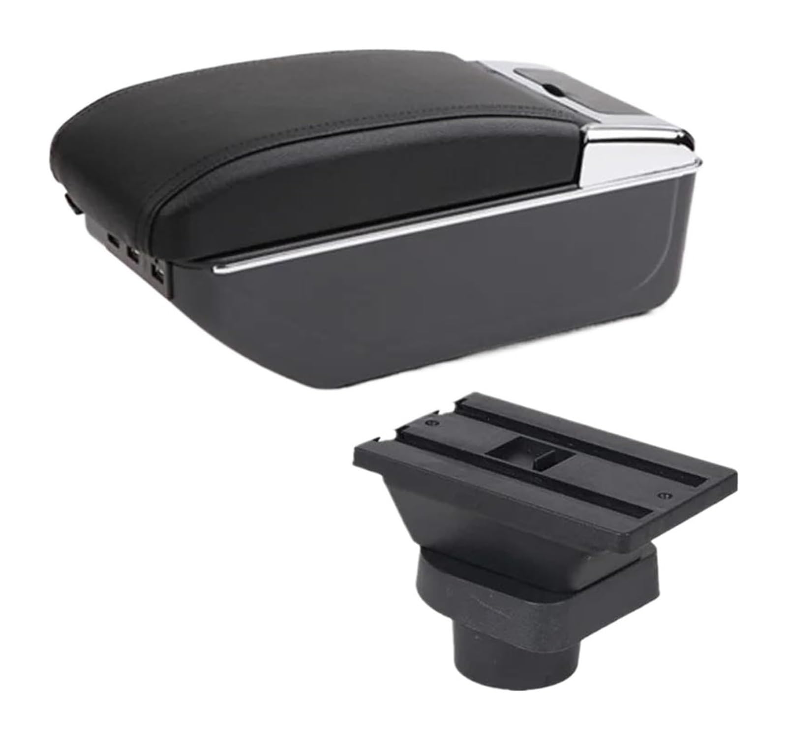 Auto Armlehnenbox Für O&pel Für Corsa F 2020 Center Console Storage Box Auto Armlehne Box Zentraler USB-Ladebecherhalter(D2 Black Line 7usb) von BGHGCVAOK