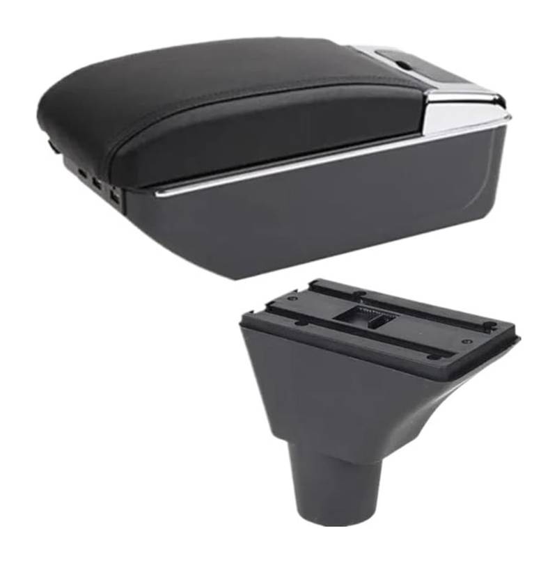 Auto Armlehnenbox Für Seat Für Ibiza 6j 6L Auto Armlehne Box Zentrale Lagerung Box Nachrüstung Innen Center Console Storage Box(C Black Line 7usb) von BGHGCVAOK