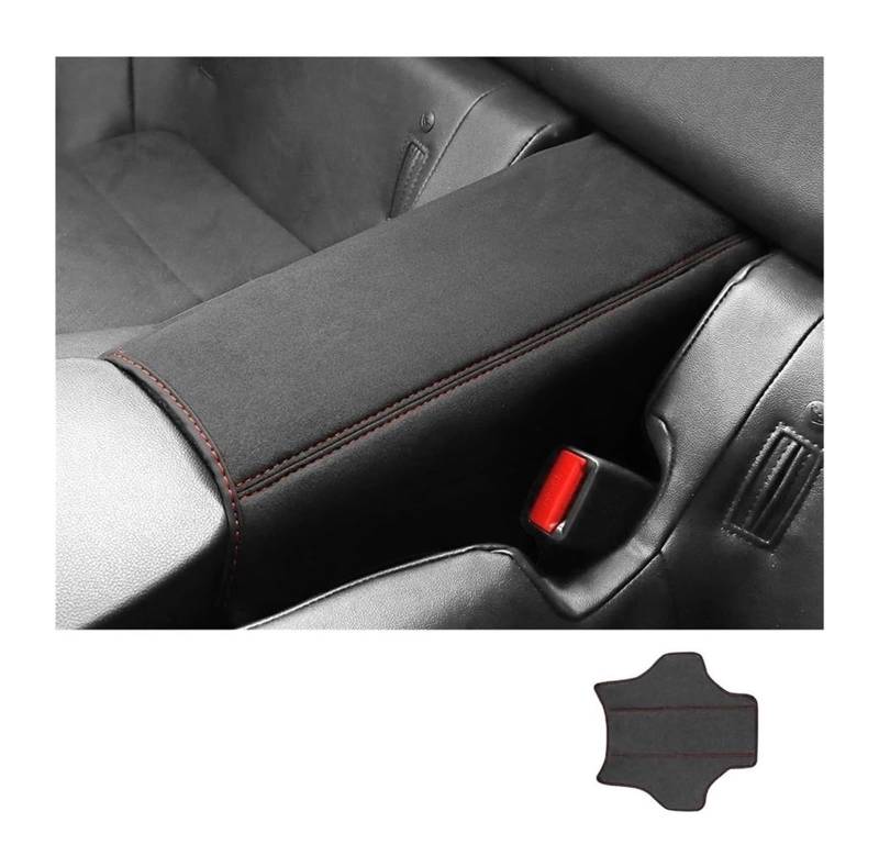 Auto Armlehnenbox Für Subaru BRZ 2021-2024 Rücksitzpolster Kissen RHD LHD Auto Armlehne Konsole Armlehne Box Trim Armlehne Aufbewahrungsbox(Suede Red) von BGHGCVAOK