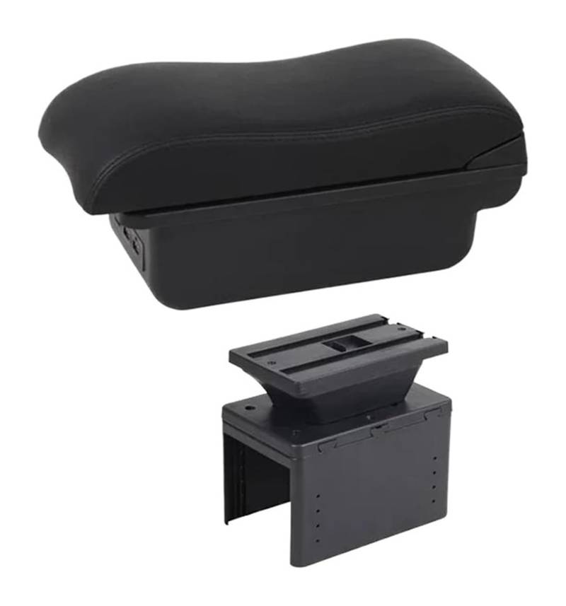 Auto Armlehnenbox Für TT Coupe Für TT Center Storage Box Teile Mit USB Auto Armlehne Box Armlehne Lagerung Box(C2 Black Line) von BGHGCVAOK