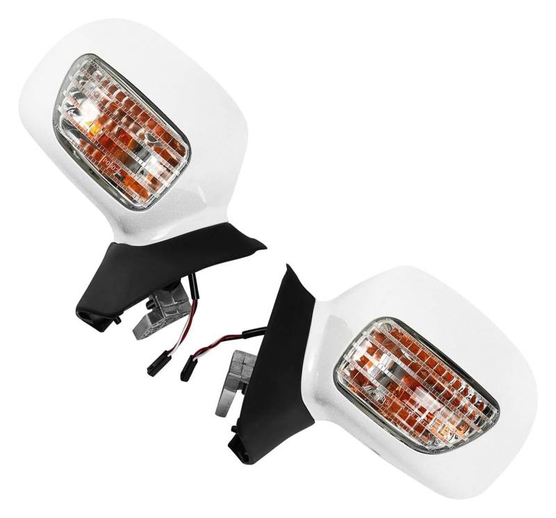 Motorrad spiegel Für Gold Wing Für GL1800 2001 2002 2003 2004 2005 2006 2007 2008 2009 2010 2011 2012 Motorrad Spiegel Blinker(White and Clear) von BGHGCVAOK