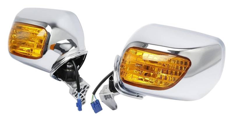 Motorrad spiegel Für Gold Wing Für GL1800 Für F6B 2013 2014 2015 2016 2017 Motorrad Rückspiegel Blinker(Orange) von BGHGCVAOK