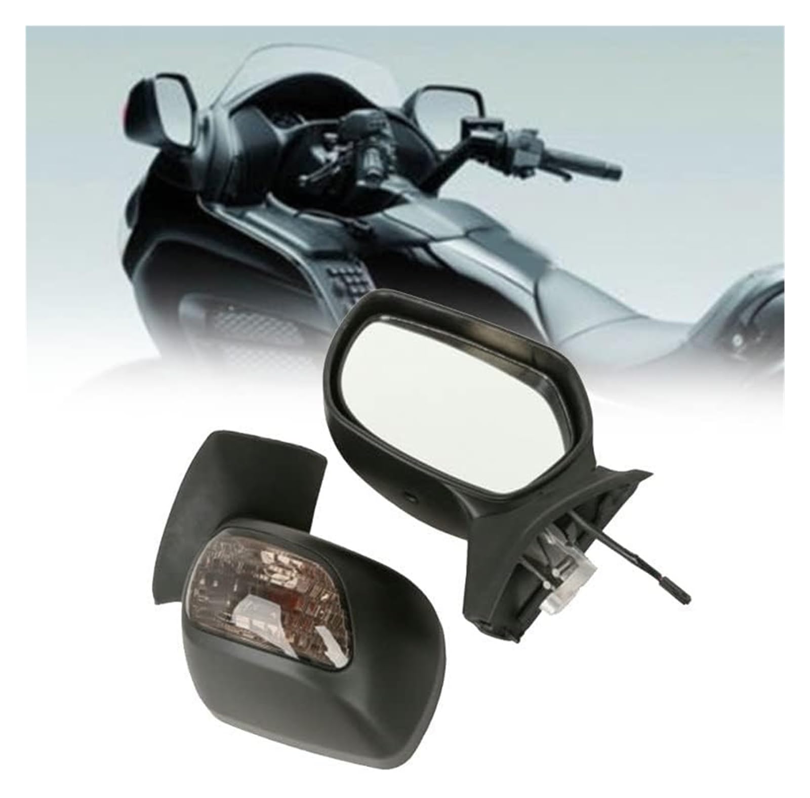 Motorrad spiegel Für GoldWing1800 Für GL1800 Für F6B 2013 2014 2015 2016 2017 Motorrad Spiegel W/Blinker(Multi-colored 1) von BGHGCVAOK