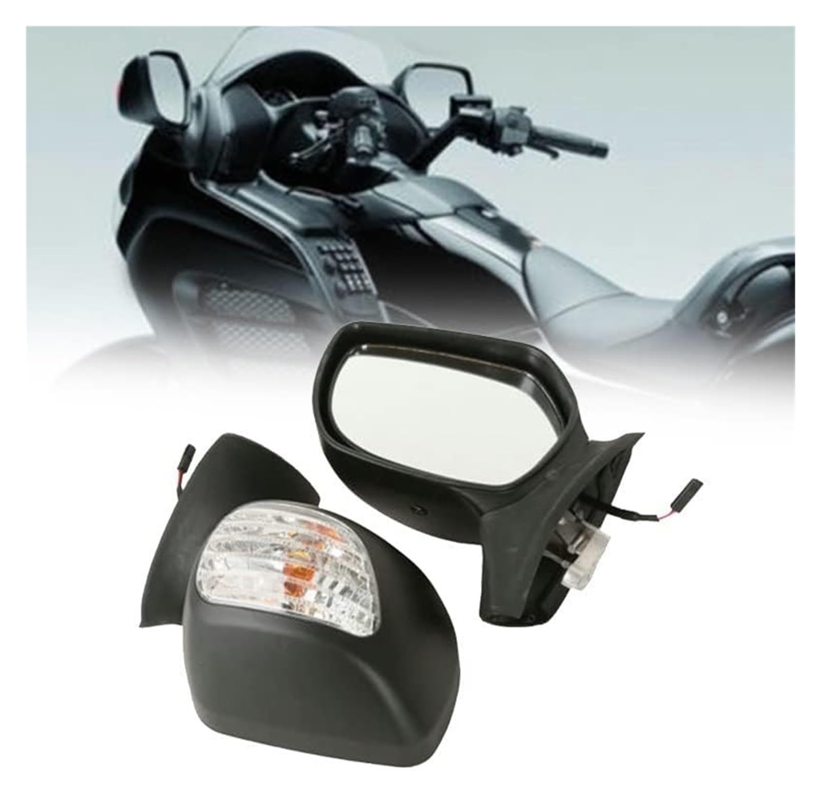 Motorrad spiegel Für GoldWing1800 Für GL1800 Für F6B 2013 2014 2015 2016 2017 Motorrad Spiegel W/Blinker(Multi-colored 2) von BGHGCVAOK