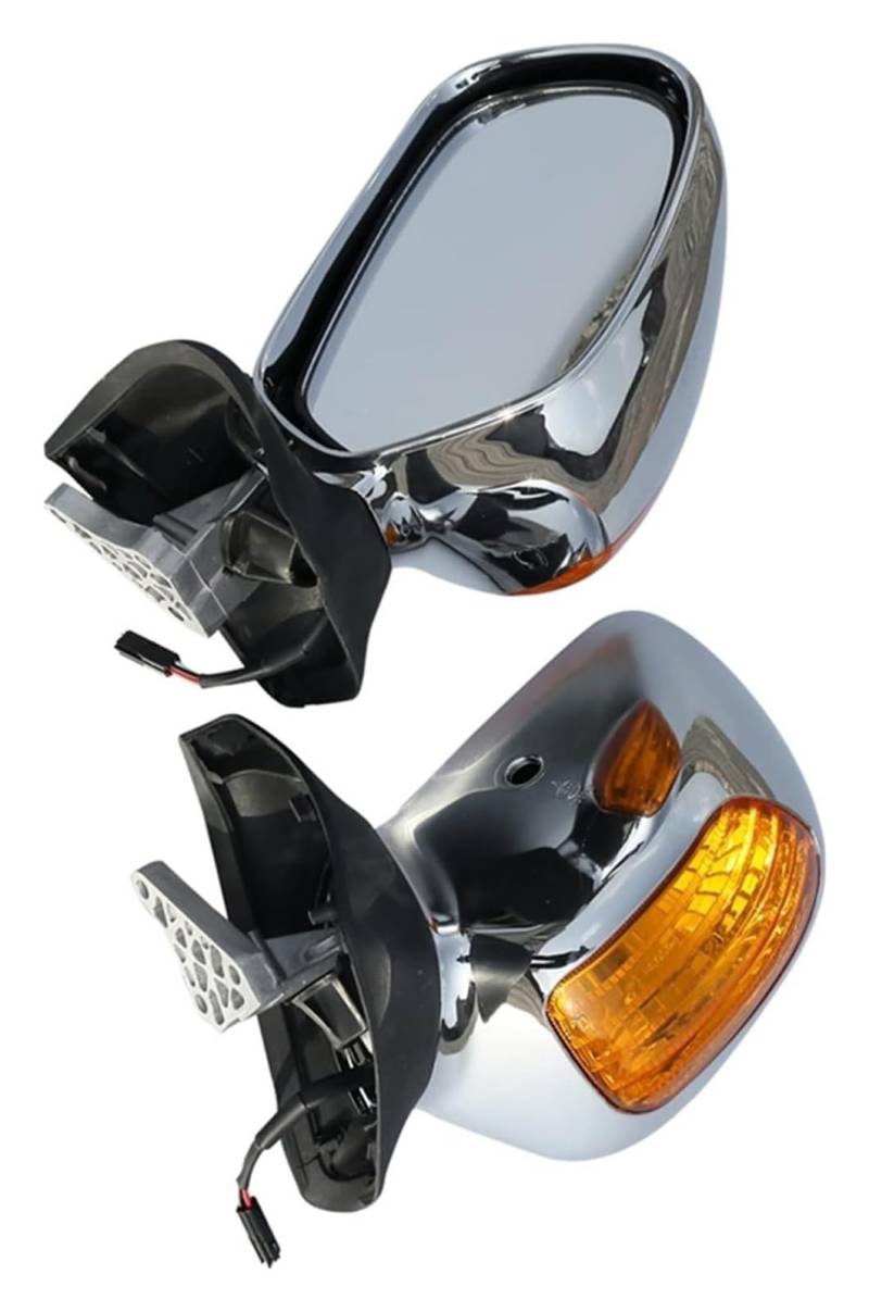 Motorrad spiegel Für Goldwing Für GL1800 2001 2002 2003 2004 2005 2006 2007 2008 2009 2010-2017 Motorrad Rückspiegel Blinker(Orange) von BGHGCVAOK