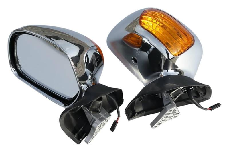 Motorrad spiegel Für Goldwing Für GL1800 2001 2002 2003 2004 2005 2006 2007 2008 2009-2017 Motorrad Rückspiegel Blinker(Orange) von BGHGCVAOK