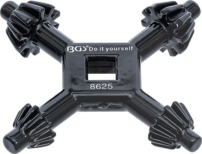 Bgs Do It Yourself Bohrfutter-Kreuzschlüssel, universal, Ø 4 / 5,5 / 6 / 7 mm [Hersteller-Nr. 8625] von BGS Do it yourself