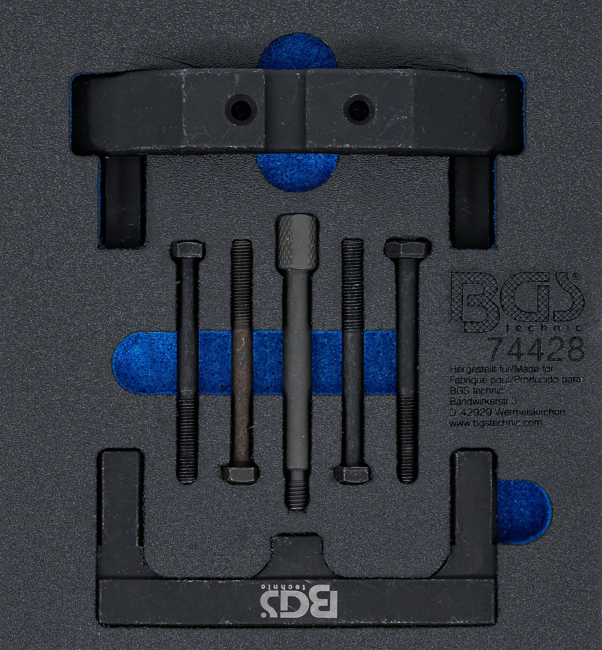 BGS 74428 | Werkstattwageneinlage 1/6: Motor-Einstellwerkzeug-Satz | für VAG 4.0 FSI, TFSI von BGS