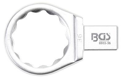 Bgs Einsteck-Ringschlüssel - 36 mm - Aufnahme 14 x 18 mm [Hersteller-Nr. 6903-36] von BGS