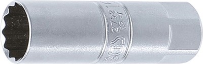 Bgs Zündkerzen-Einsatz Zwölfkant - Vierkant 10 mm (3/8) - SW 16 mm [Hersteller-Nr. 2792] von BGS