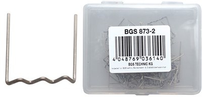 Bgs Reparatur-Klammern - U-Form - Ø 0,8 mm - 100-tlg. [Hersteller-Nr. 873-2] von BGS