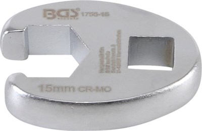 Bgs Hahnenfußschlüssel - Innenvierkant 10 mm (3/8) - SW 15 mm [Hersteller-Nr. 1756-15] von BGS