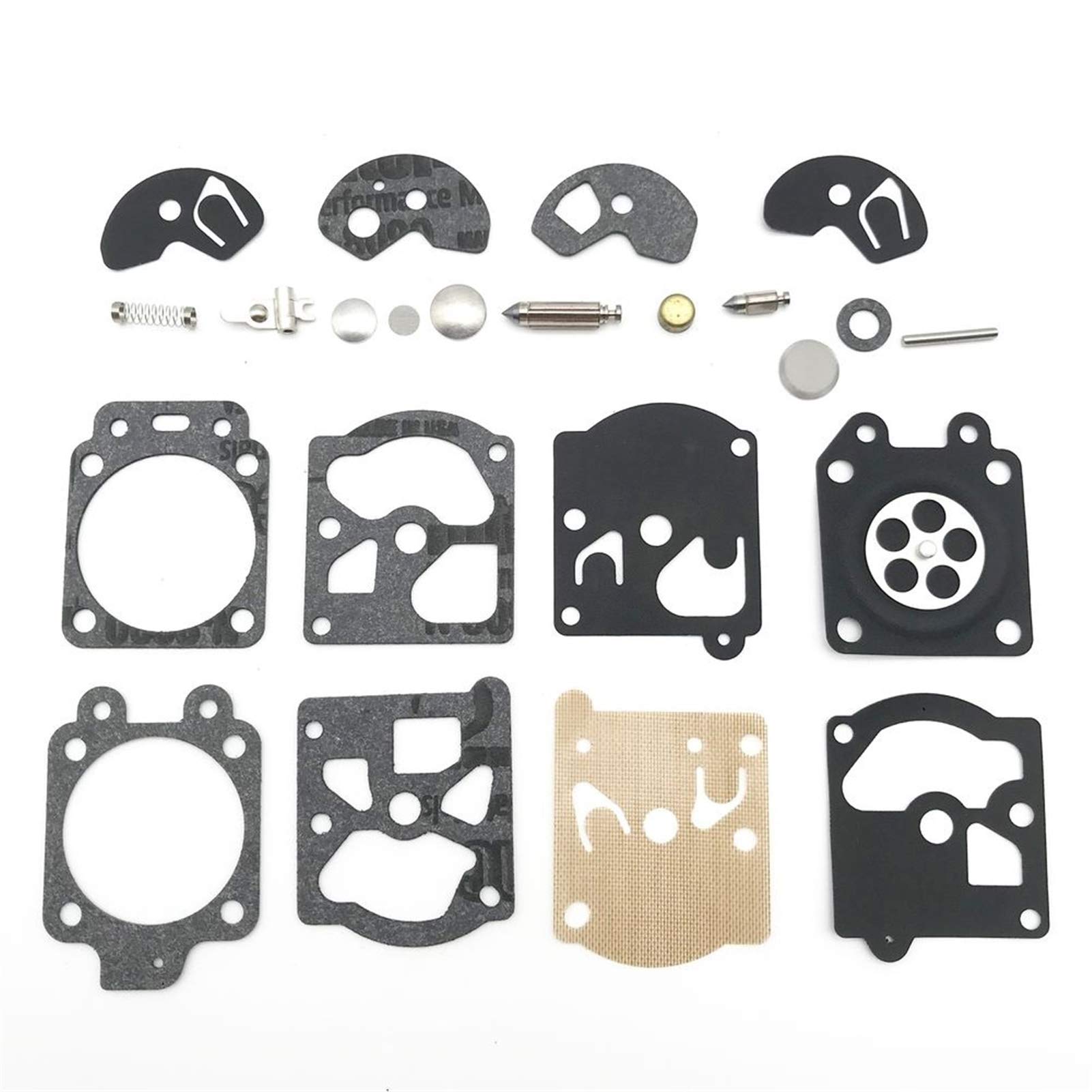 BGTR Hochwertiges Vergaser-Membran-Dichtungsnadel-Reparaturset, kompatibel mit WA/WT/Walbro-Serie K10/K20-WAT von BGTR