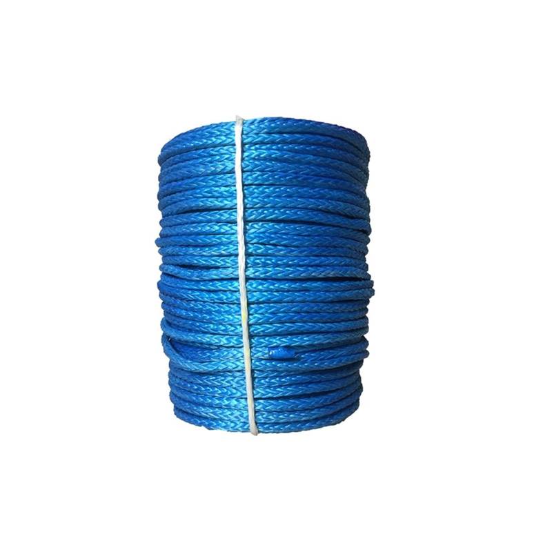 ,Abschleppseil 10 mm * 100 m UHMWPE-Seilkabel, Synthetisches Windenseil, Synthetisches Windenseil for Geländewagen, ATV, UTV, SUV(Blue) von BGTSF