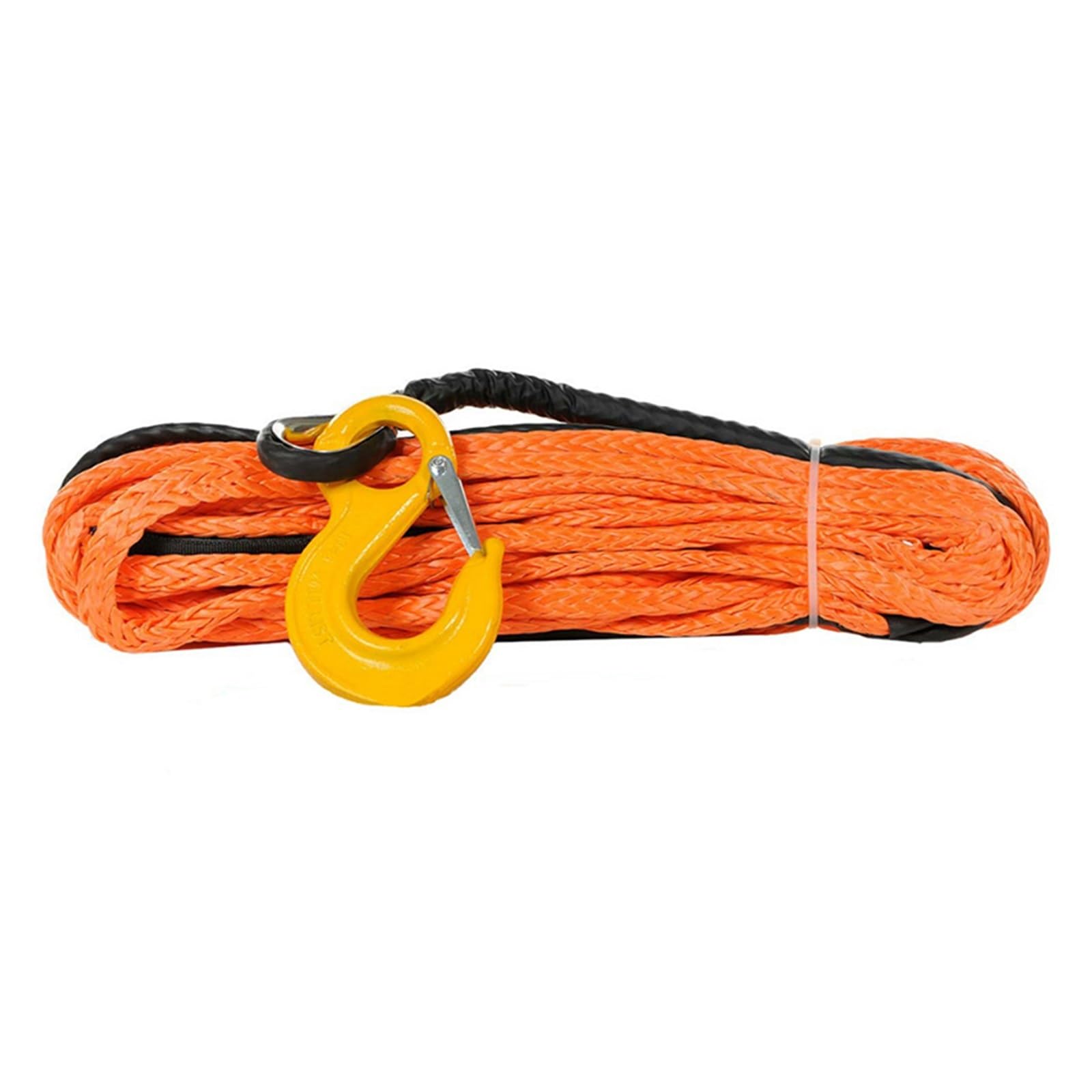 ,Abschleppseil 10 mm x 30 m Seil aus synthetischem Uhmwpe-Windenseil mit Haken for Off-Road-4x4-Fahrzeugwerkzeuge (Orange, Rot, Blau, Grau)(Orange) von BGTSF