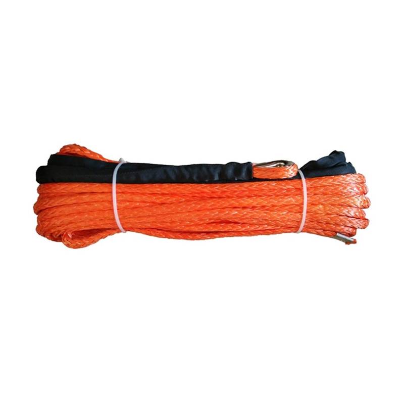 ,Abschleppseil 10 mm x 30 m Synthetisches Windenseil for Allrad-/Offroad-Recovery-/ATV-Fahrzeuge(Orange) von BGTSF