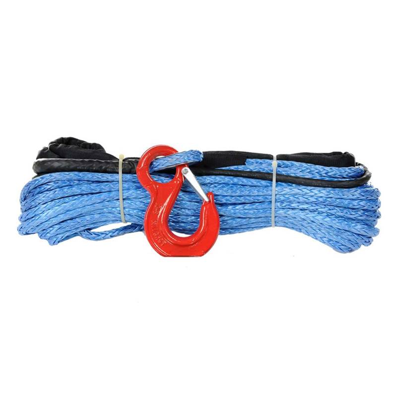 ,Abschleppseil 10 mm x 30 m rotes Seil aus synthetischem Uhmwpe-Windenseil mit Haken for Off-Road-4x4-Fahrzeugwerkzeuge(Blue) von BGTSF