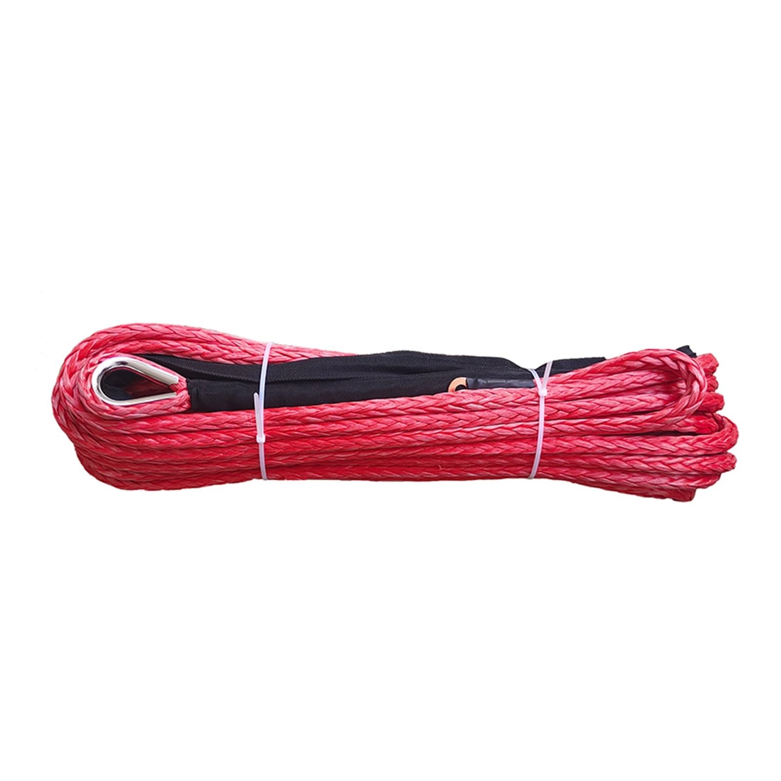 ,Abschleppseil 10mm x 30m 4X4 Offroad 12000lbs elektrische Winde mit Plasmaseil(Rood) von BGTSF