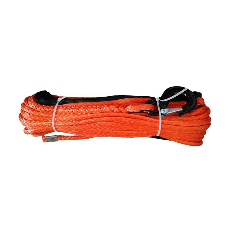 ,Abschleppseil 12 mm * 50 m Synthetisches UHMWPE-Windenseil mit 2 W Kausche und Hülse, verpackt for 4x4(Orange) von BGTSF