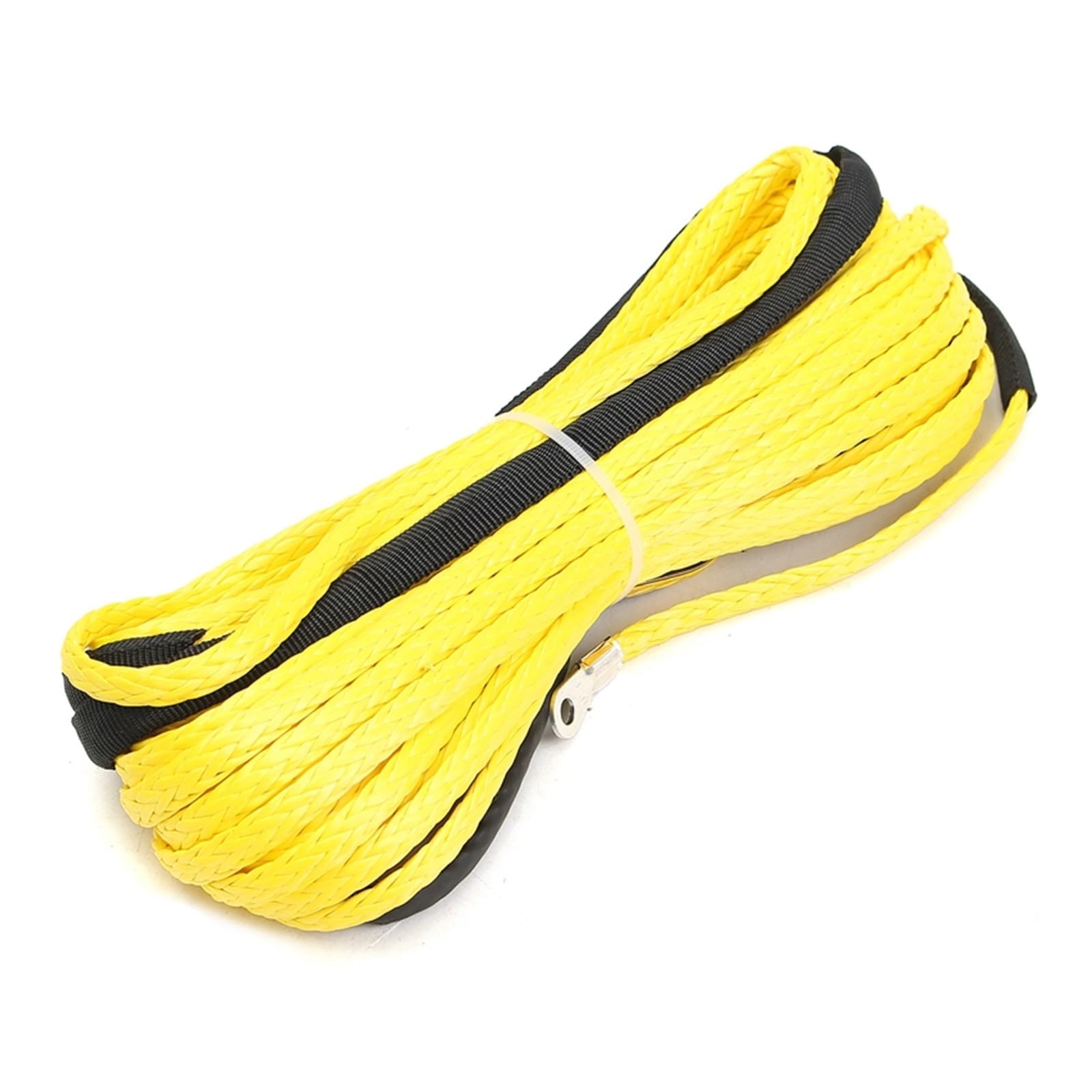 ,Abschleppseil 15 m 5,5 mm Abschleppseil for Winde, synthetische Faser, 7000 lbs for ATV, UTV, SUV, 4 x 4, Allradantrieb(Yellow) von BGTSF