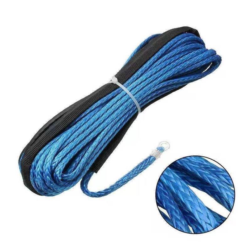 ,Abschleppseil 1X langlebiges 15M 5mm 10000LBS Synthetisches Windenseil-Bergungskabel for Allrad-ATV-SUV-LKW-Bootswinden-Abschleppseil(Blue) von BGTSF