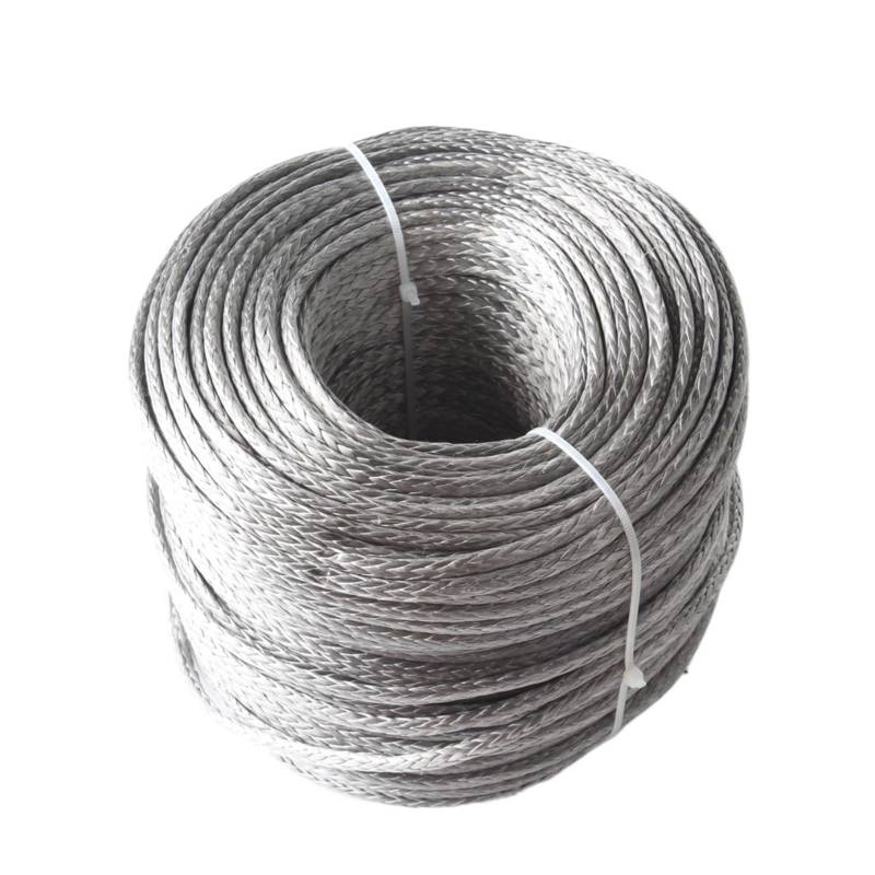 ,Abschleppseil 28.000 lbs Synthetisches Windenseil, 12 mm x 100 m, Synthetisches UHMWPE-Windenseil(Grey) von BGTSF