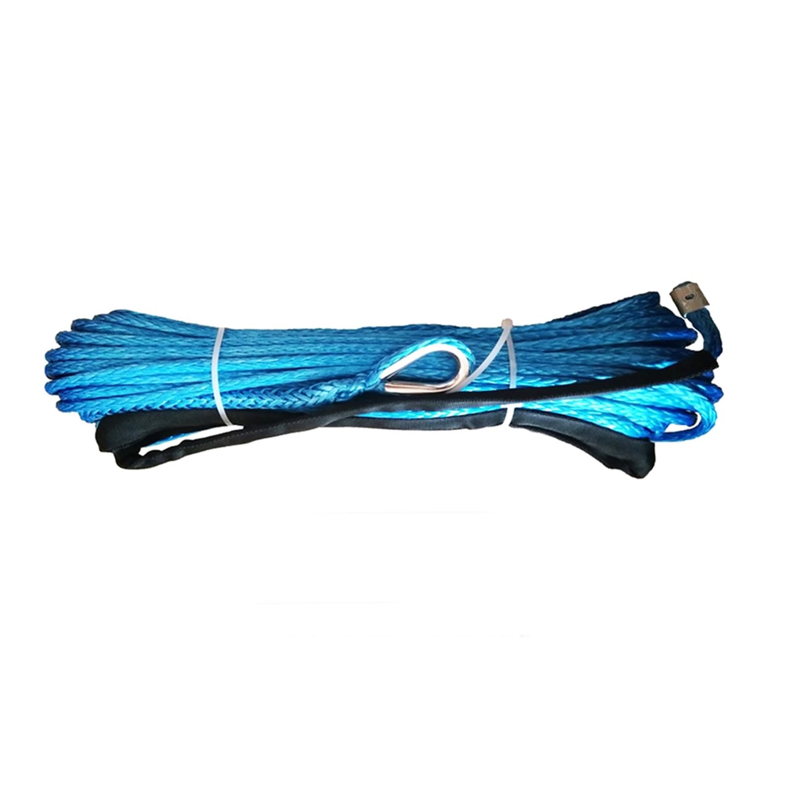 ,Abschleppseil 4WD 12 mm x 30 m ATV-Windenseil, Auto-Anhängerseil, Synthetisches Kabel, Off-Road-Abschleppen(Blue) von BGTSF