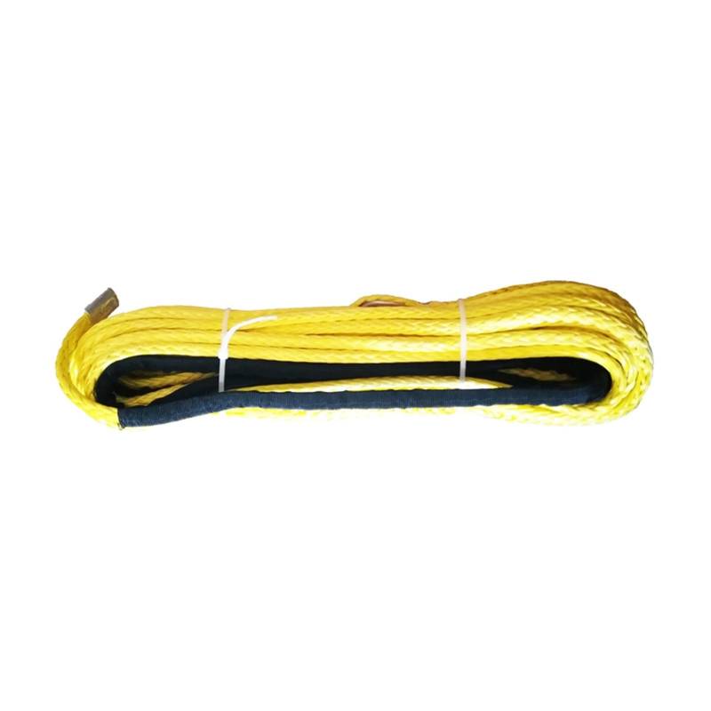 ,Abschleppseil 4WD 12 mm x 30 m ATV-Windenseil, Auto-Anhängerseil, Synthetisches Kabel, Off-Road-Abschleppen(Yellow) von BGTSF