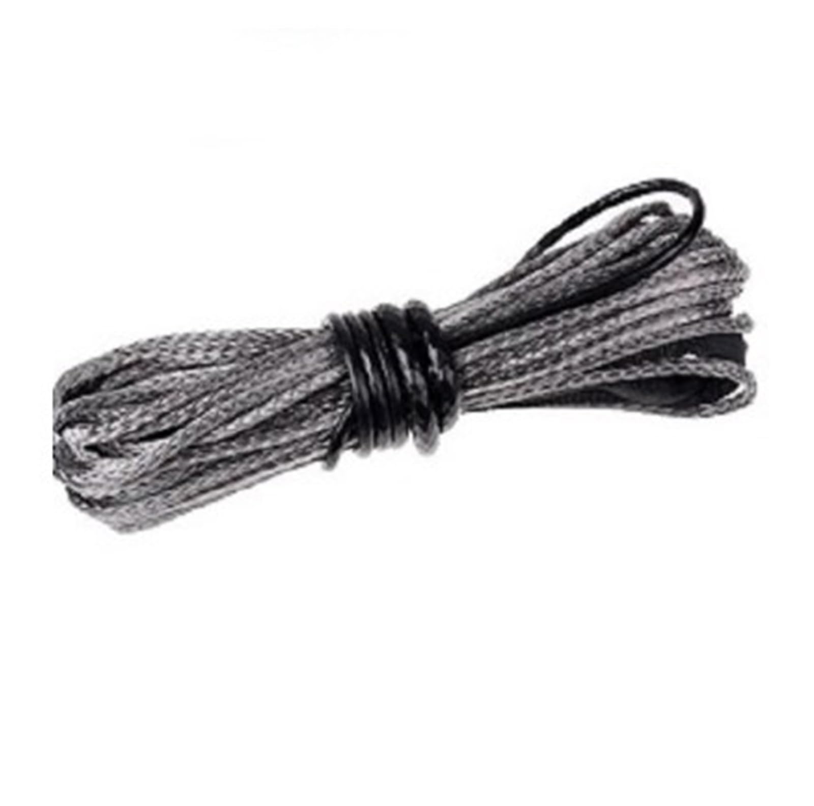 ,Abschleppseil 5/16 ”x50' 5500 lbs 4,8 MM X 15 M 2,5 Tonnen Schleppwinde Seil Heavy Duty Kabel String Linie Synthetische Faser Mit Hülse Kausche ATV/UTV/(Grey) von BGTSF