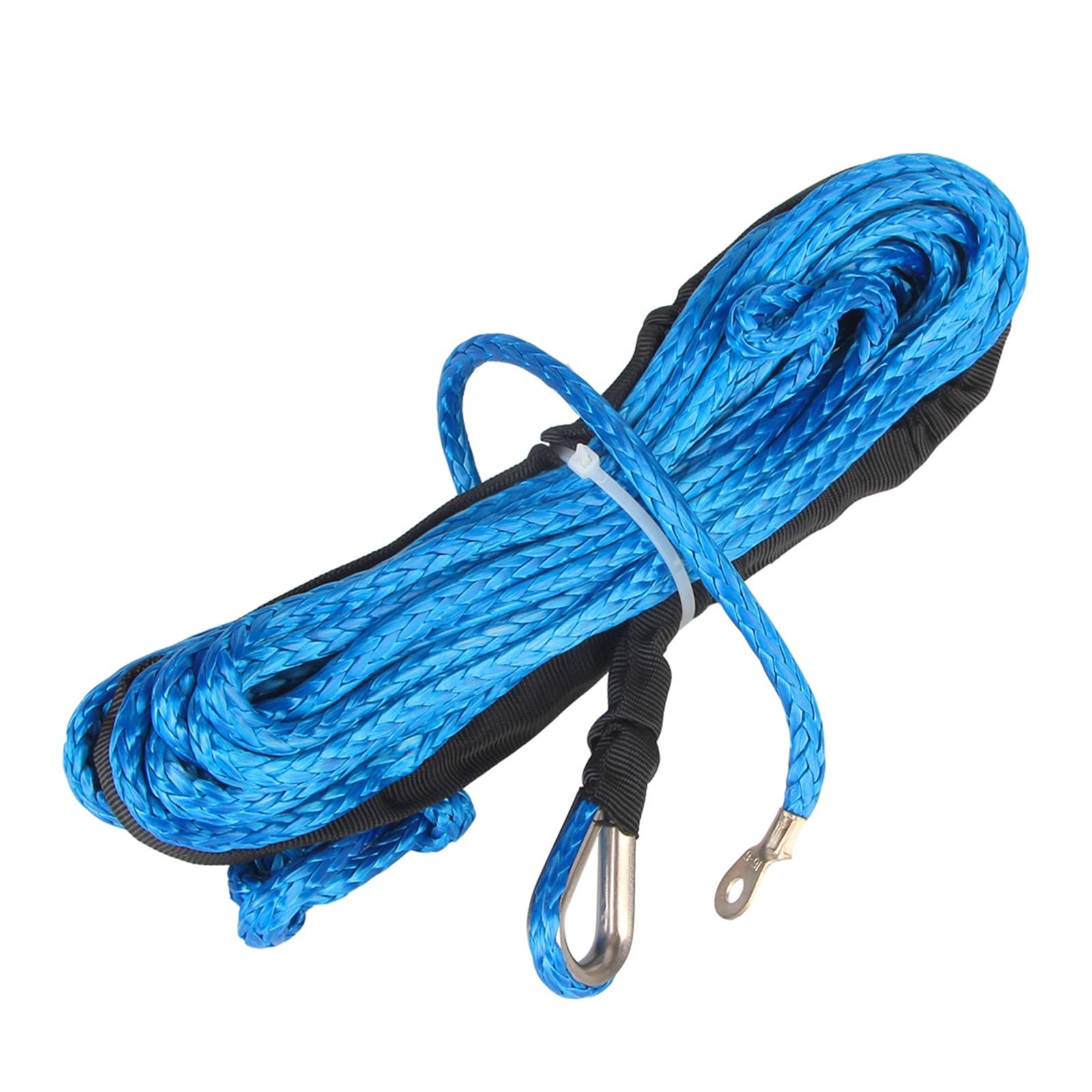 ,Abschleppseil Abschleppseil Windenkabel, 1/4'' 50FT/15m Kunstfaserschnur 7700Lbs for ATV UTV Off-Road(Blue) von BGTSF