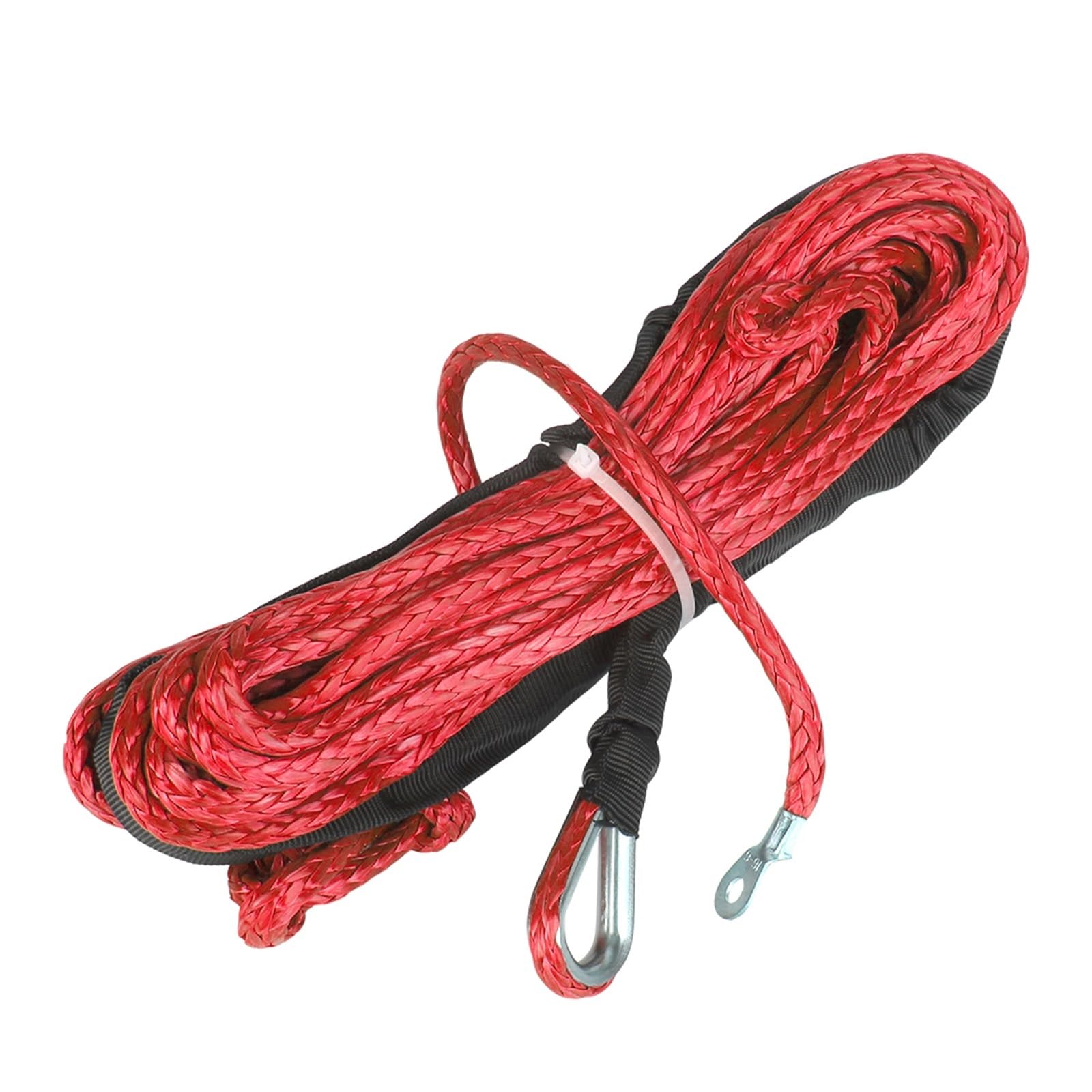 ,Abschleppseil Abschleppseil Windenkabel, 1/4'' 50FT/15m Kunstfaserschnur 7700Lbs for ATV UTV Off-Road(Rood) von BGTSF