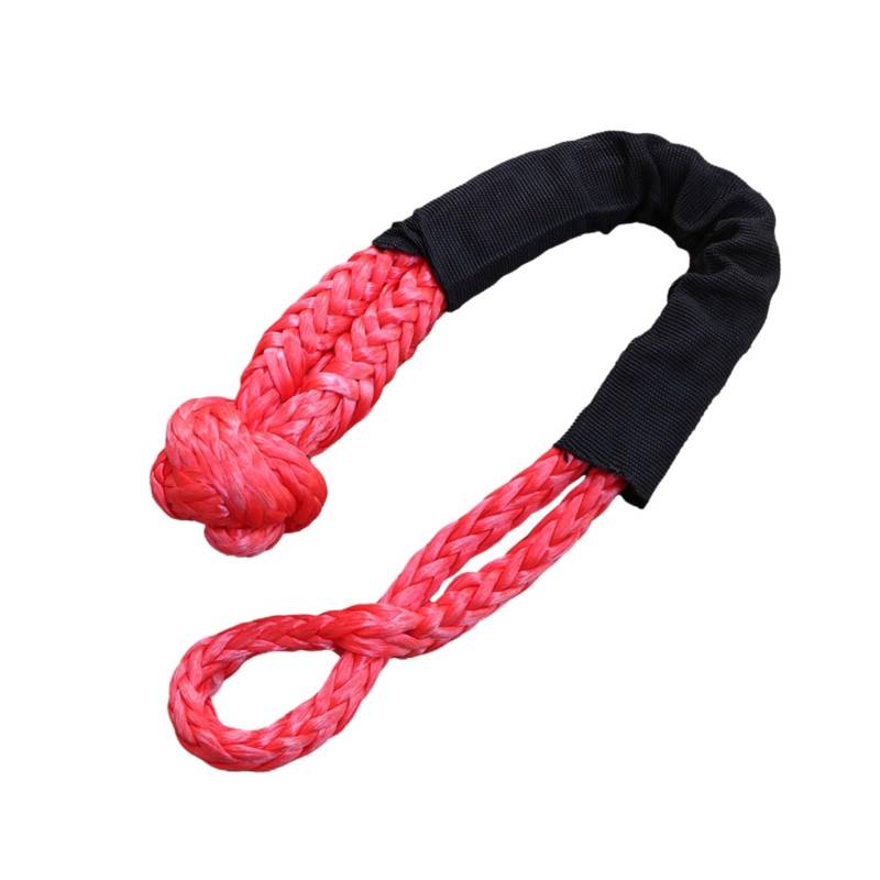 ,Abschleppseil Auto Anhänger Band Seil Synthetische Winde Linie Ring Verschleiß-beständig Recovery Tow Strap Off Road Haken Winde Seil for anhänger Off Road(Rood) von BGTSF