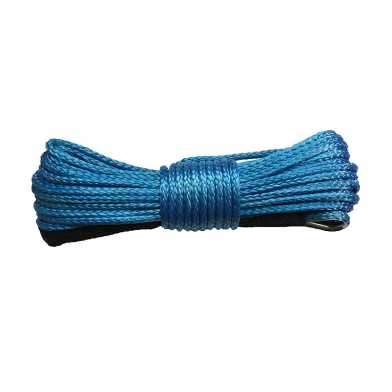 ,Abschleppseil Synthetisches Windenseil, Seil, 8 mm x 20 m, Synthetisches Windenseil, kompatibel mit ATV, UTV, LKW(Blue) von BGTSF