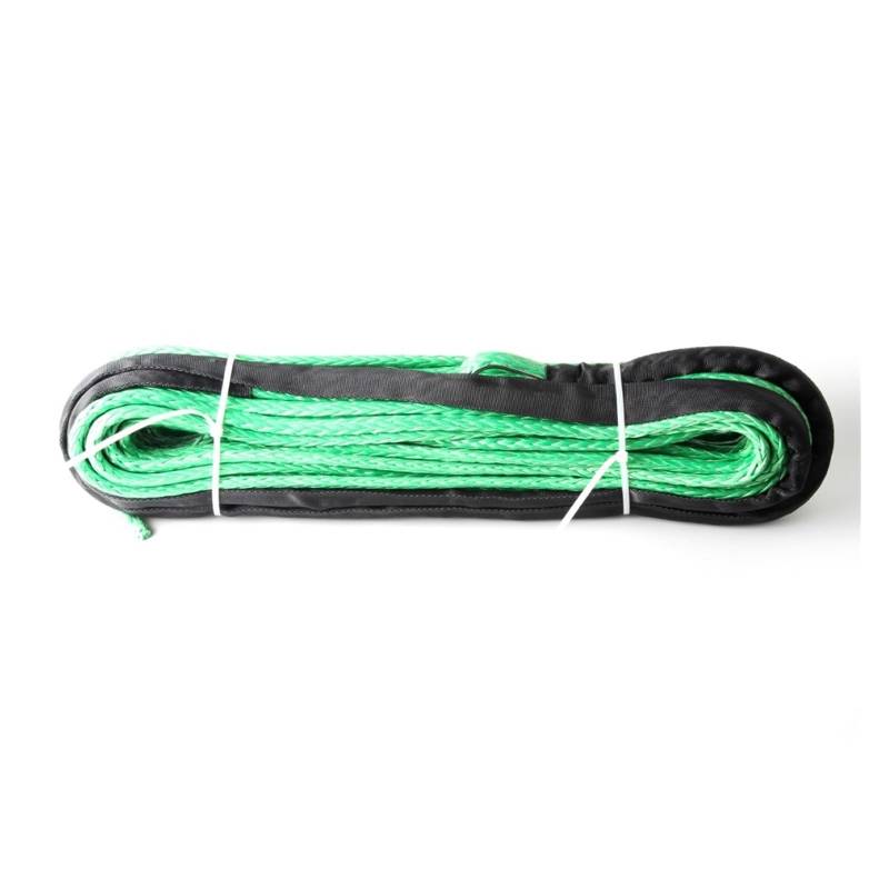 BGTSF ,Abschleppseil 1/4''x50' 6mm*12m 12 Strang Offroad Uhmwpe Synthetisches Zugwindenseil mit 1,5m Hülse und Kausche for ATV/UTV/SUV/4X4/4WD(6mm 12m Green) von BGTSF