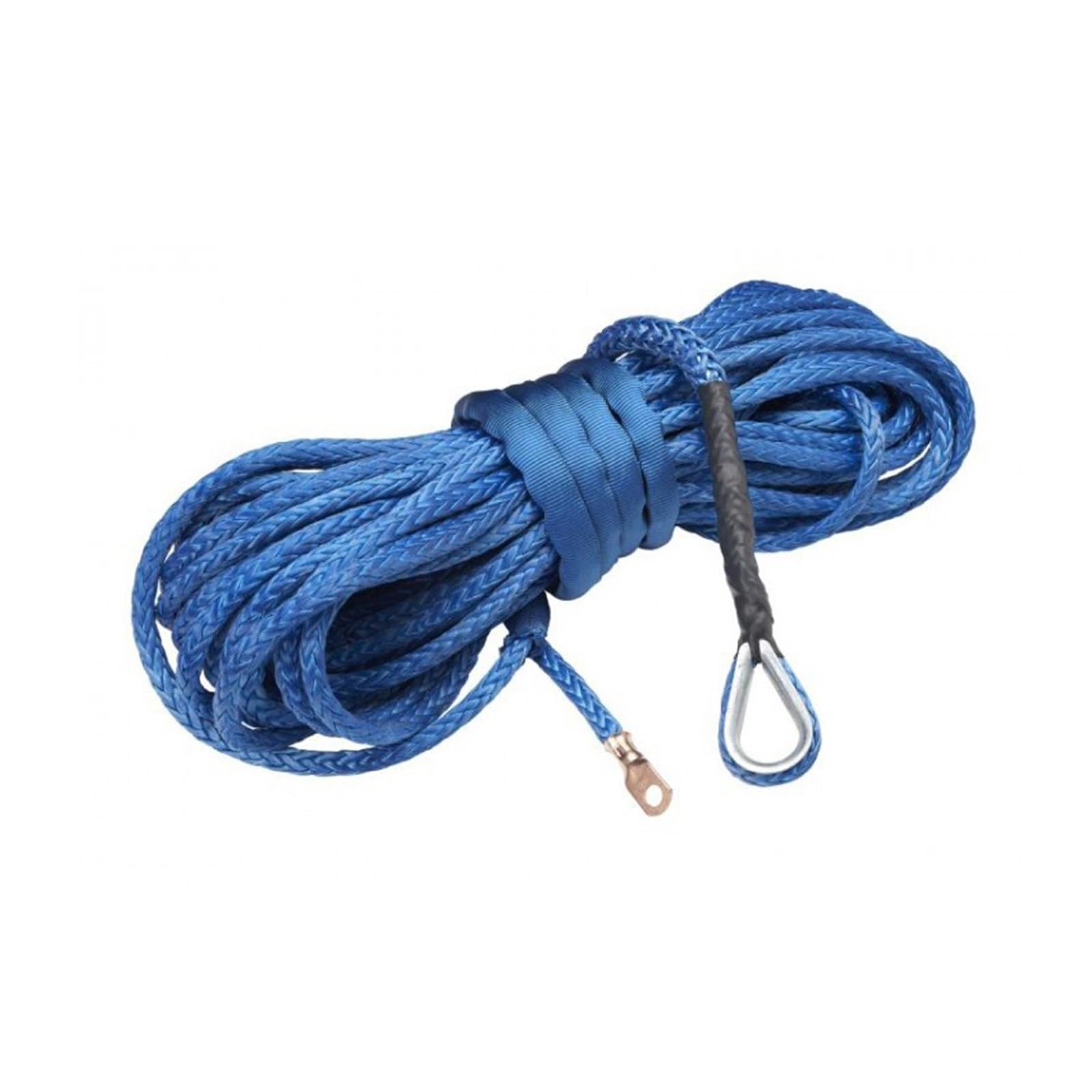 BGTSF ,Abschleppseil Synthetisches Windenseil, Kabelseil, 10 mm x 30 m, Windenseil, Schleppleine for Allrad/Offroad-Recovery/ATV(Blue) von BGTSF