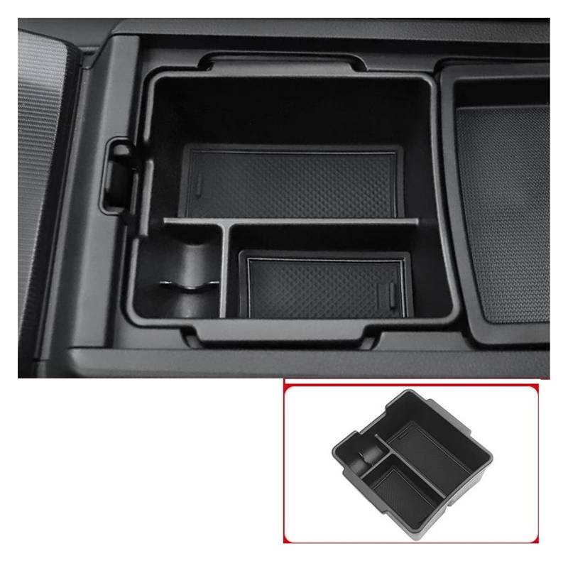 Auto Mittelkonsole Interieur Für Civic Für 11th Gen 2021 2022 2023 Zentrale Armlehne Lagerung Container Box AccessoriesCar Konsole Organizer Fach Fall Interieur Zubehör(B Black) von BHGMGEBLV