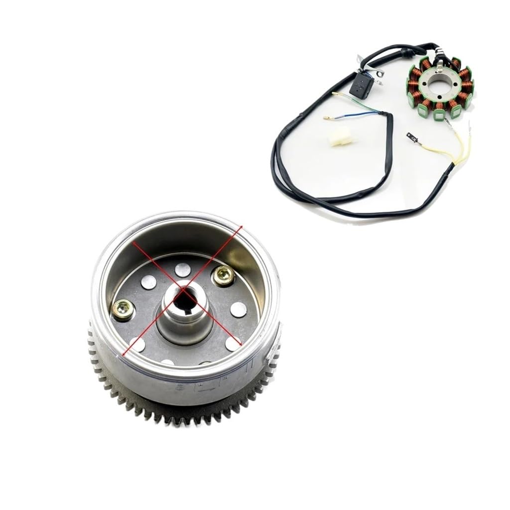 Magneto Stator 18 Spule Pole Magneto Schwungrad Mit Stator Für Zo&ngshen CG250 CG200 Motor Li&Fan 250cc ATV Go Karts von BHOUTY