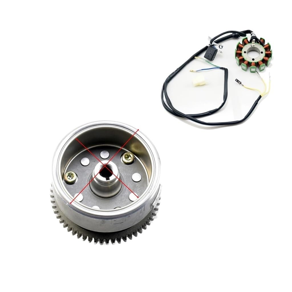 Magneto Stator 18 Spule Pole Magneto Schwungrad Mit Stator Für Zo&ngshen CG250 CG200 Motor Li&Fan 250cc ATV Go Karts von BHOUTY