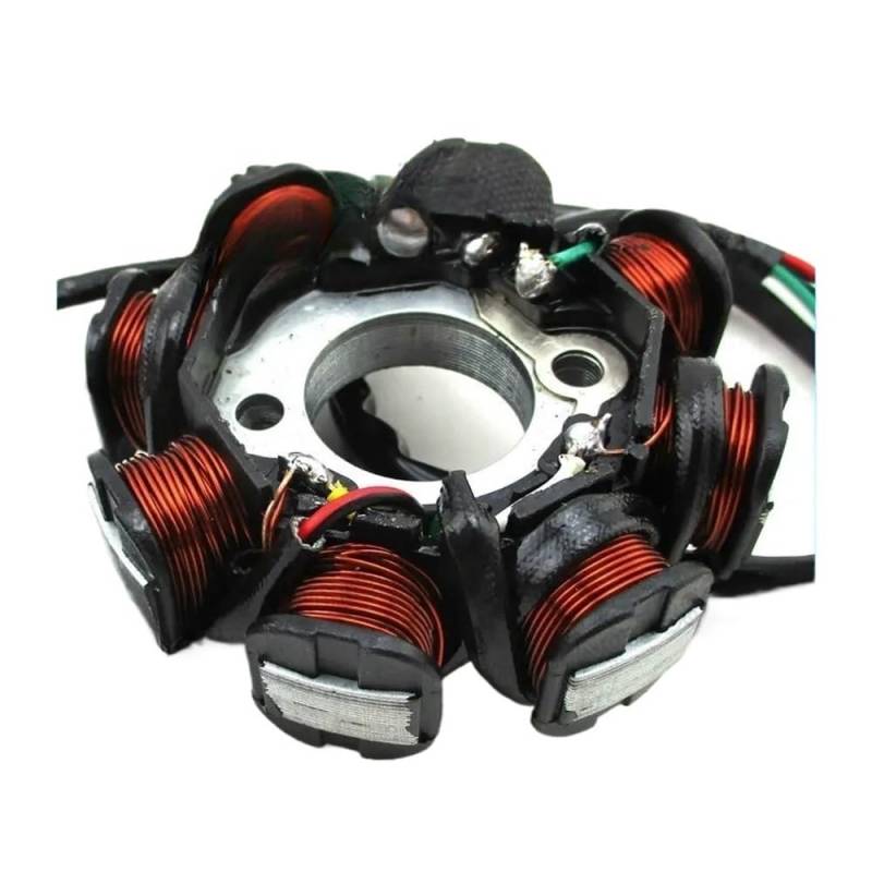 Magneto Stator 8 Spule Pole AC Zündung Stator Magneto Für GY6 50cc Motor Roller Go Kart Bu&ggy Moped ATV Quad Motorrad Stator von BHOUTY