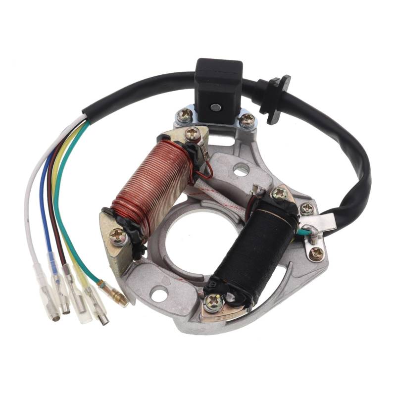 Magneto Stator AC-Stator, 2 Spulen-Zündmagnetplatte Für 50 Cc 70 Cc 90 Cc 110 Cc 125 Cc Sunl ATV Quad, Motorrad, Zündspulenstator von BHOUTY